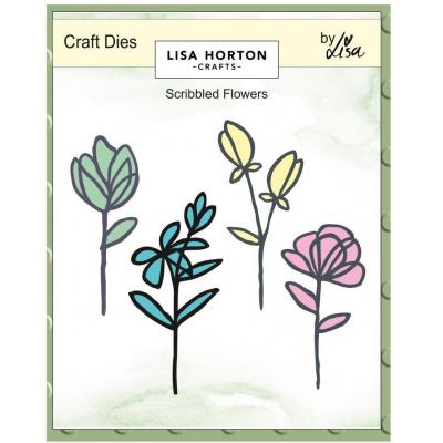 Lisa Horton Crafts Dies - Scribbled Flowers
